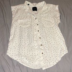 JACHS girlfriend,size M, white with polka dot